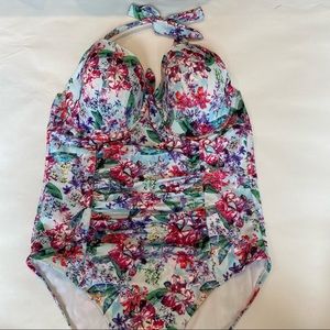 Womens Swimsuits for all floral swimsuit bathing suit swim sexy sz 18‎ one piece